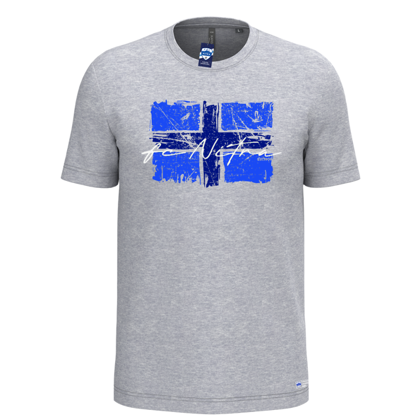 Tričko Nitra flag sivé - Veľkosť: XL